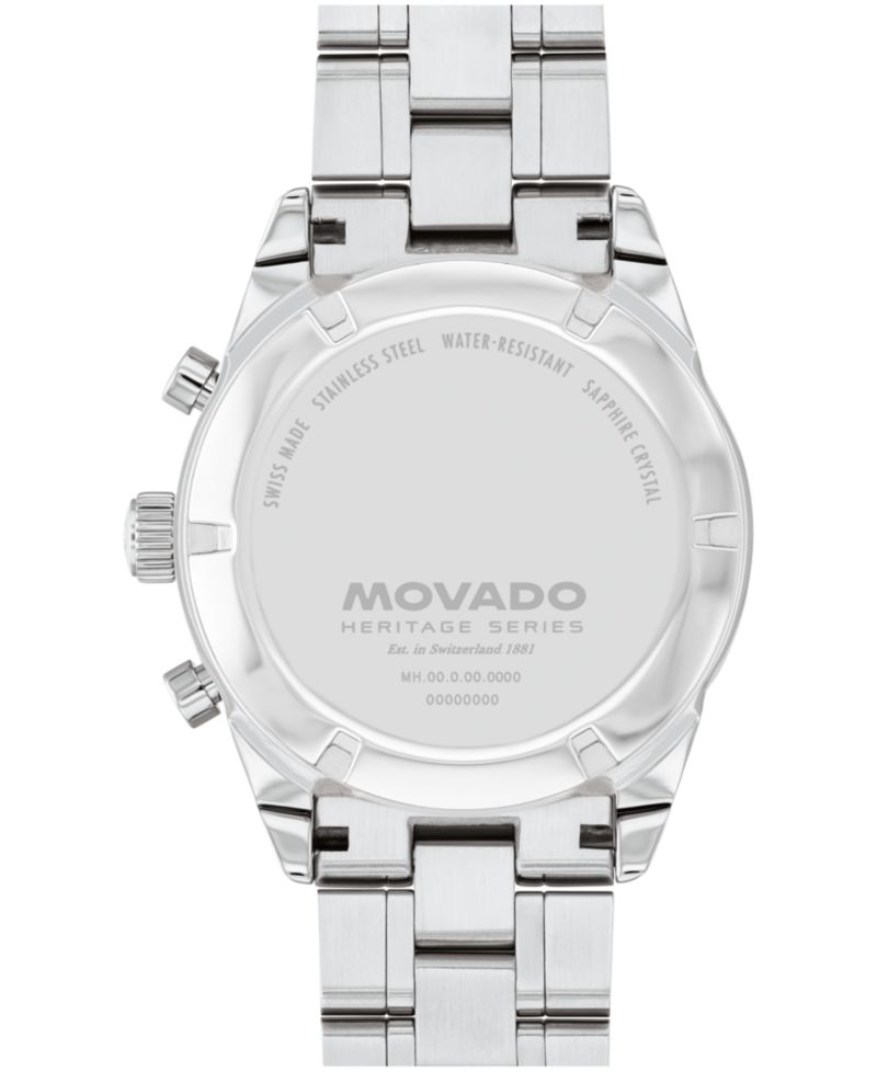 Men's Calendoplan S Swiss Quartz Chrono Stainless-Steel Watch, 42mm