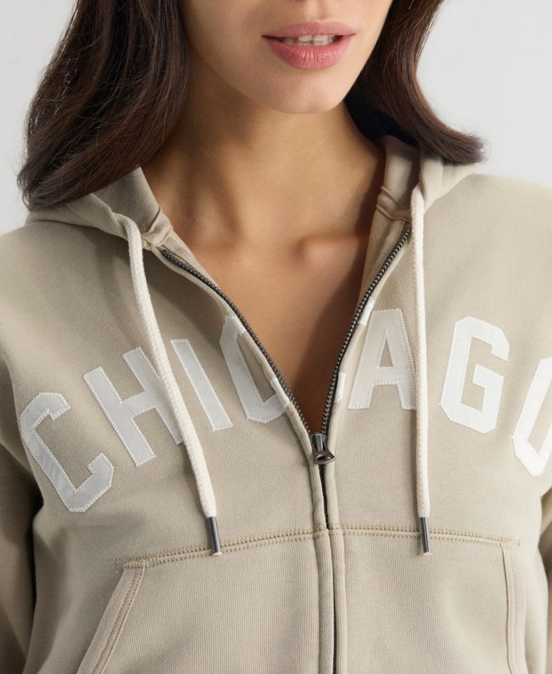 Women's Chicago Cubs Iconic Terry Full-Zip Hoodie