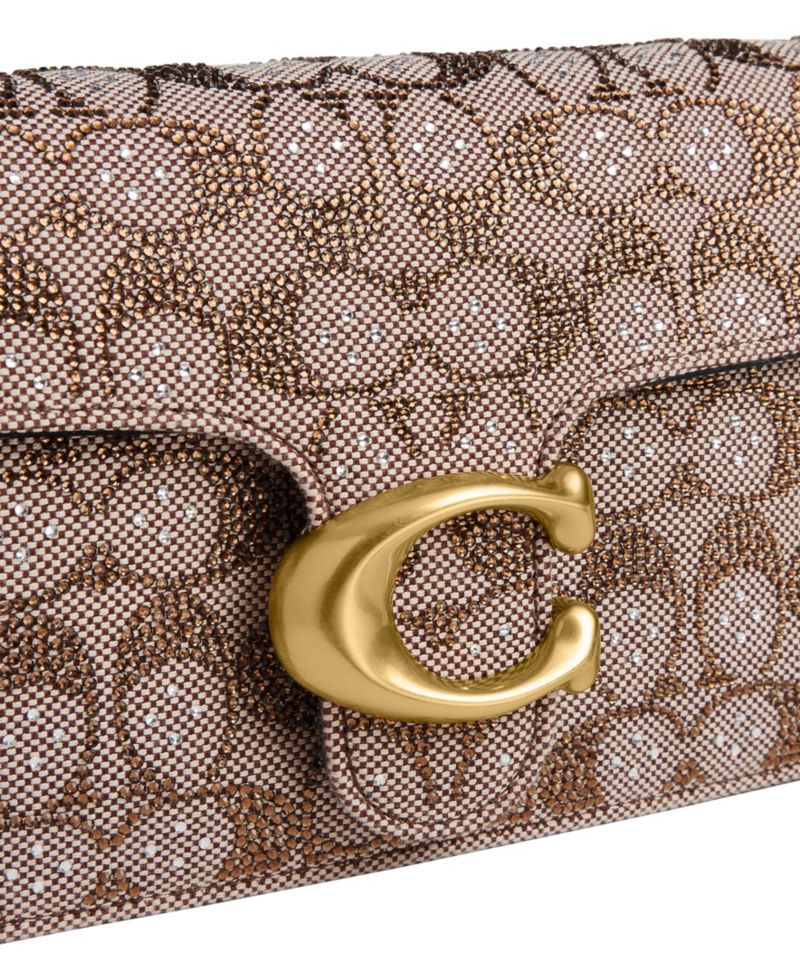 Tabby Medium Crystal Signature Jacquard Shoulder Bag 26