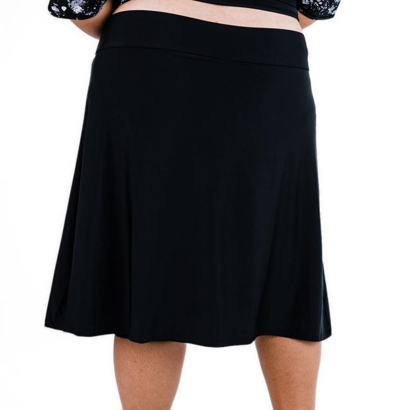 Plus Size Long Swim Skort