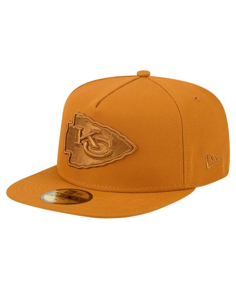 Men's Brown Kansas City Chiefs Color Pack A-Frame 59FIFTY Fitted Hat