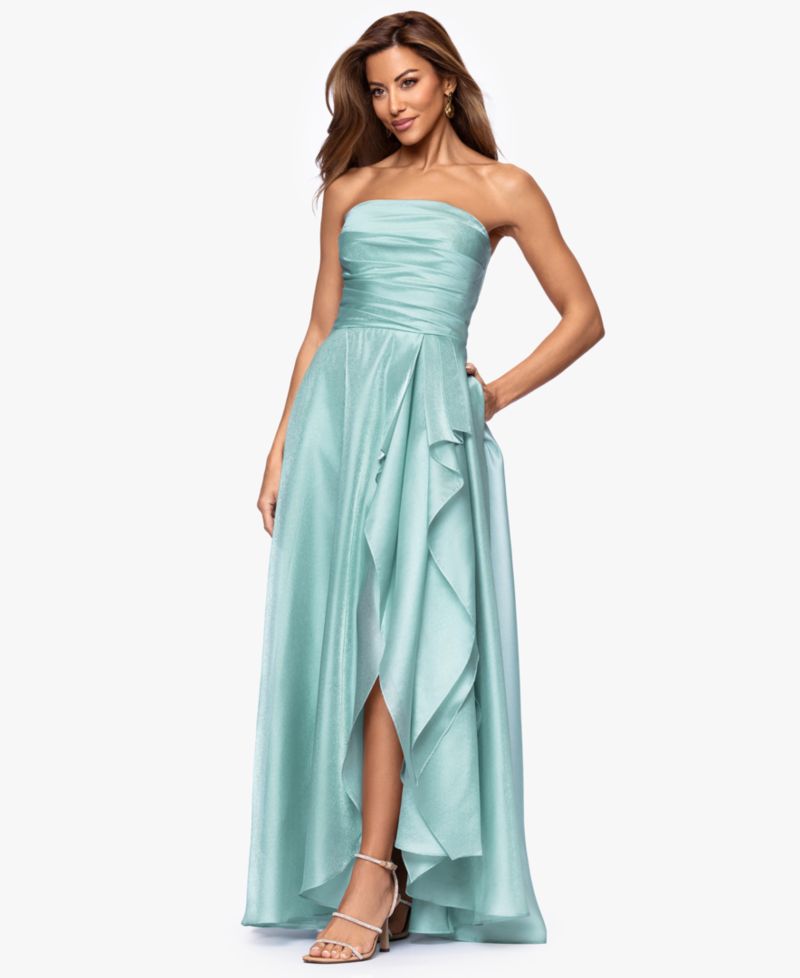 Petite Sleeveless Organza Ball Gown
