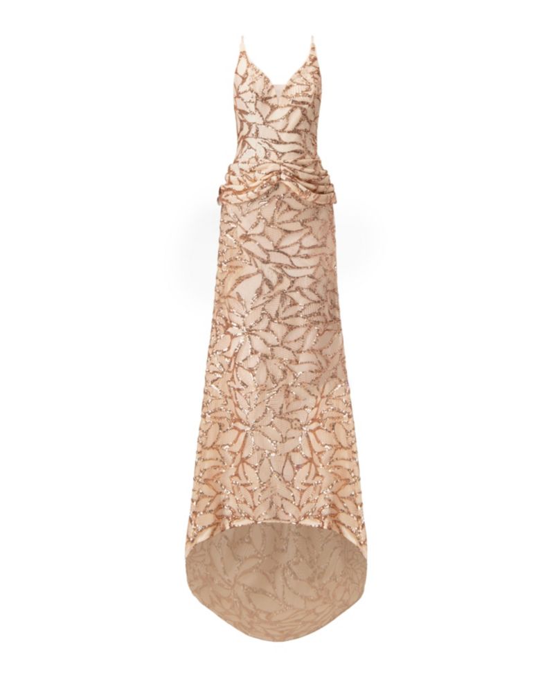 Women's Asymmetric Hem Evening Dress