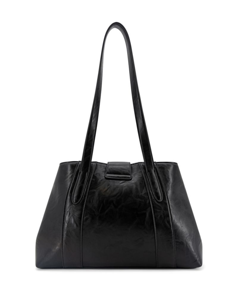 Fiora Signature Lock Medium Satchel Handbag