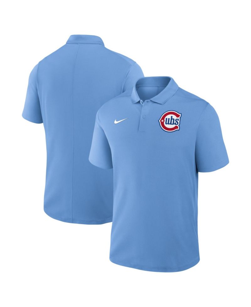 Men's Light Blue Chicago Cubs Alternate Victory Dri-FIT Polo Shirt
