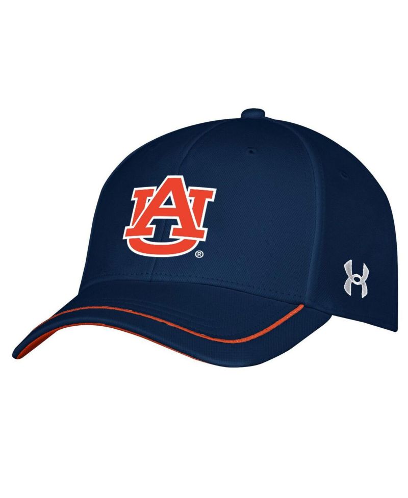 Men's Navy Auburn Tigers Iso-Chill Blitzing Accent Flex Hat