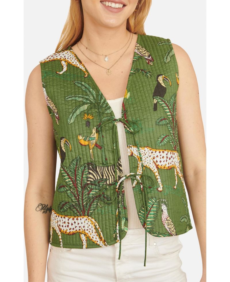 Women's Reversible Cotton Quilted Jacket