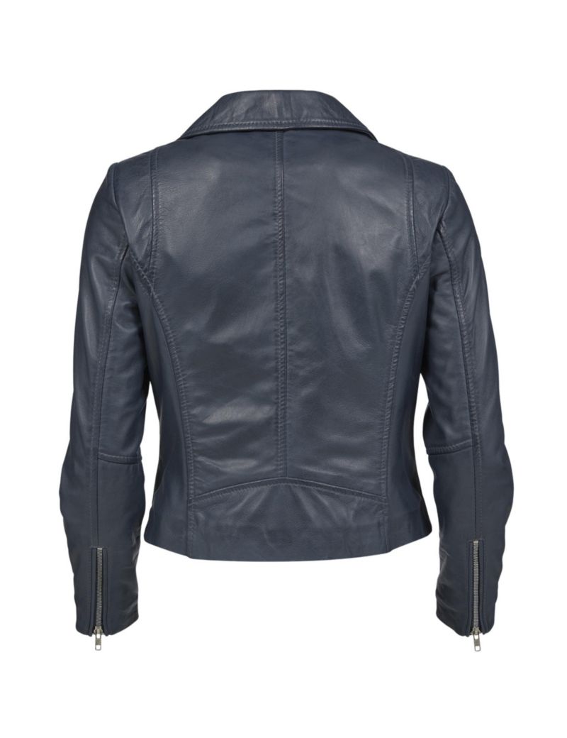 Womens Leather Biker Jacket