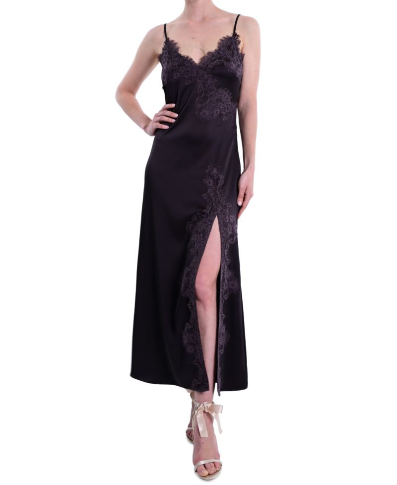 Women's Lace Trim Midi Dress