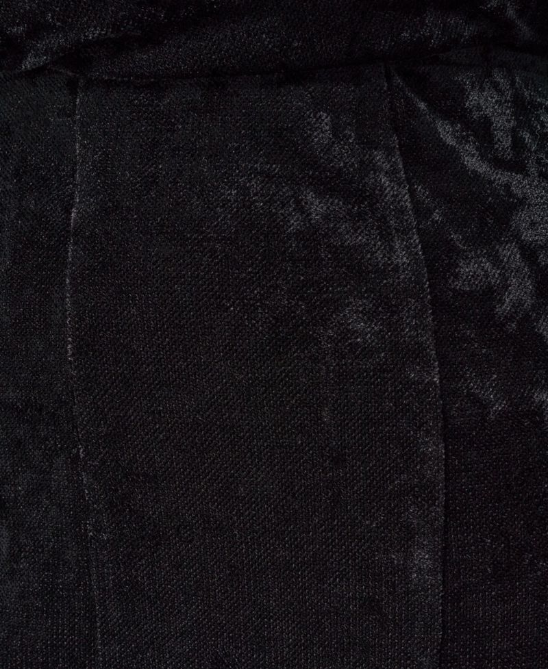 Women's Stretch High-Waisted Velvet Midi Skirt