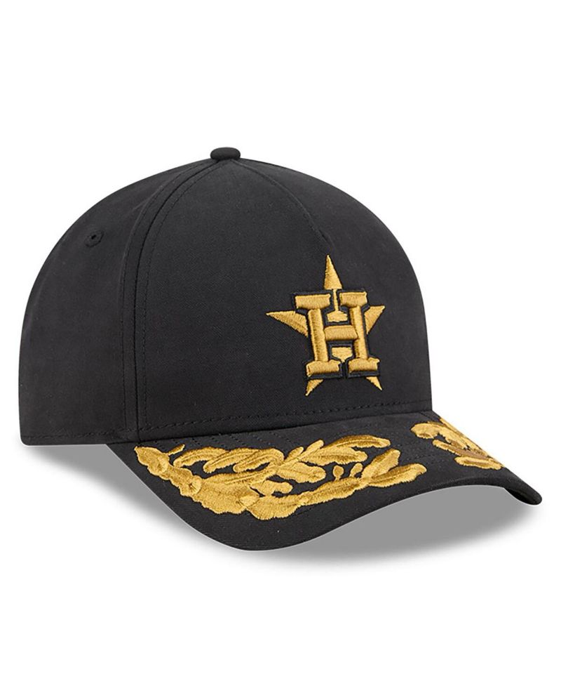 Men's Black Houston Astros A-Frame 9FORTY Adjustable Hat