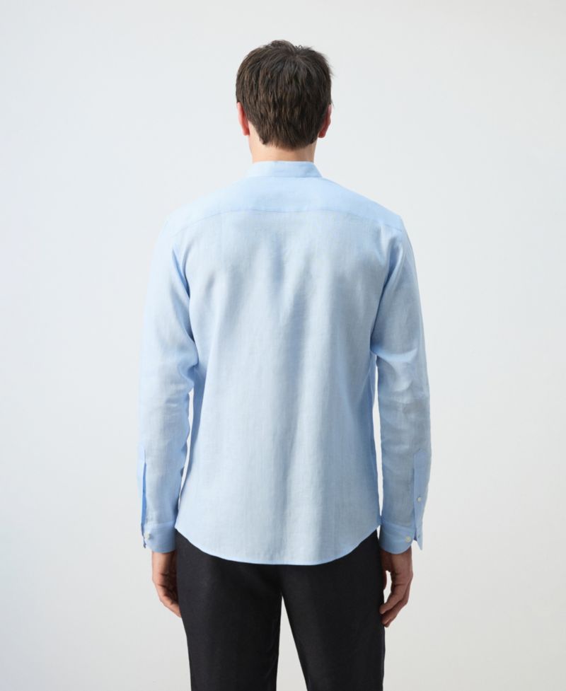 Men's Mao Collar Shirt