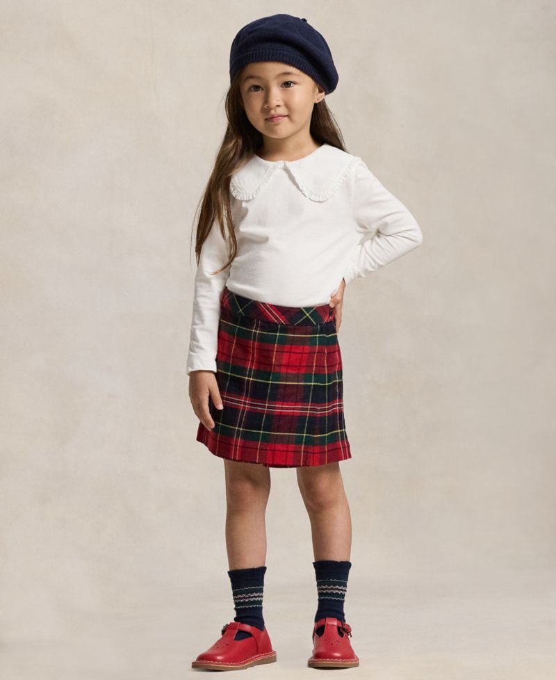 Girls' 2T-6X Ruffled Jersey T-Shirt