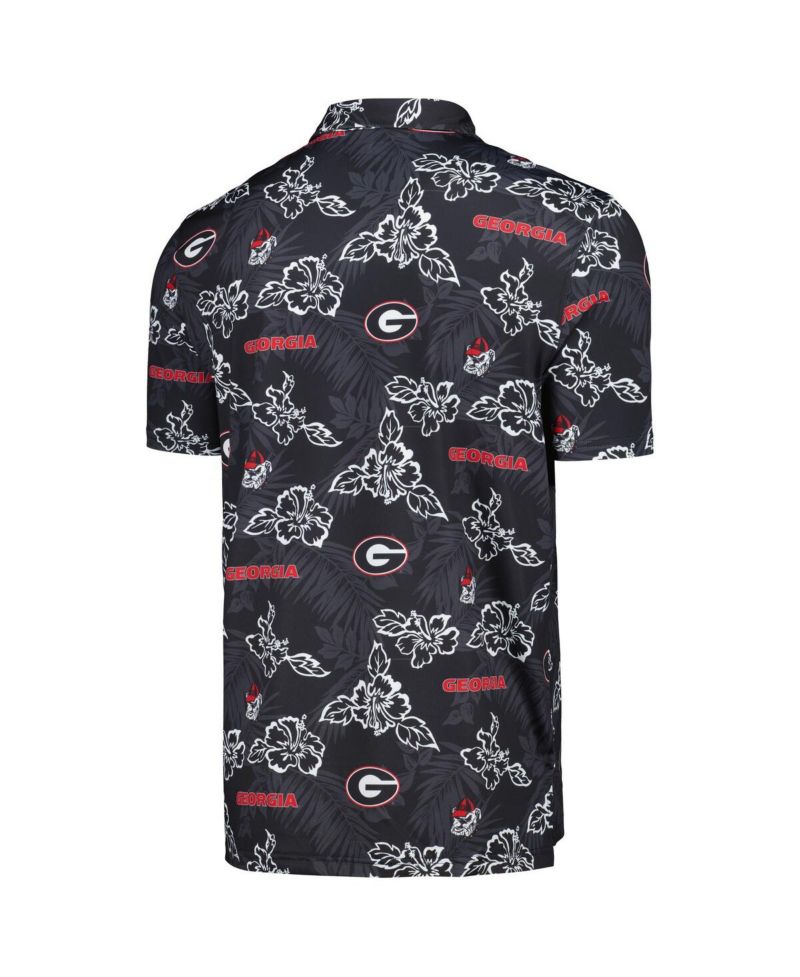 Men's Black Georgia Bulldogs Performance Polo Shirt