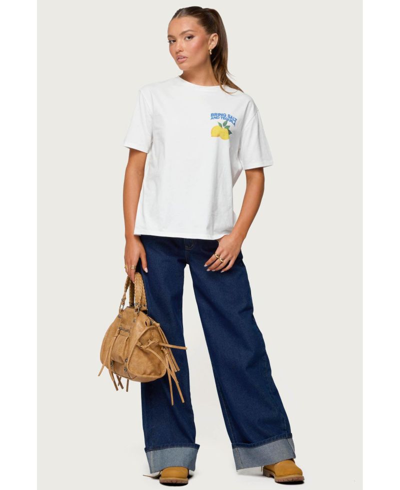 Women's Let'S Make Margs Oversized T Shirt