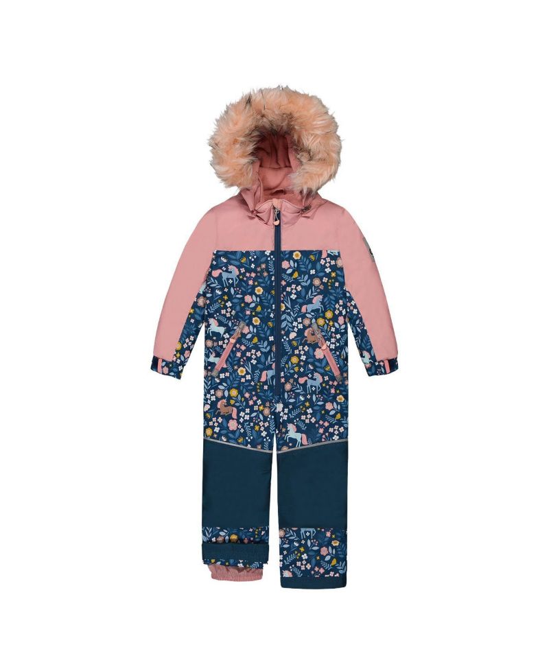 Little Girls ( 6 to 8 ) One Piece Discover Snowsuit Unicorn Print
