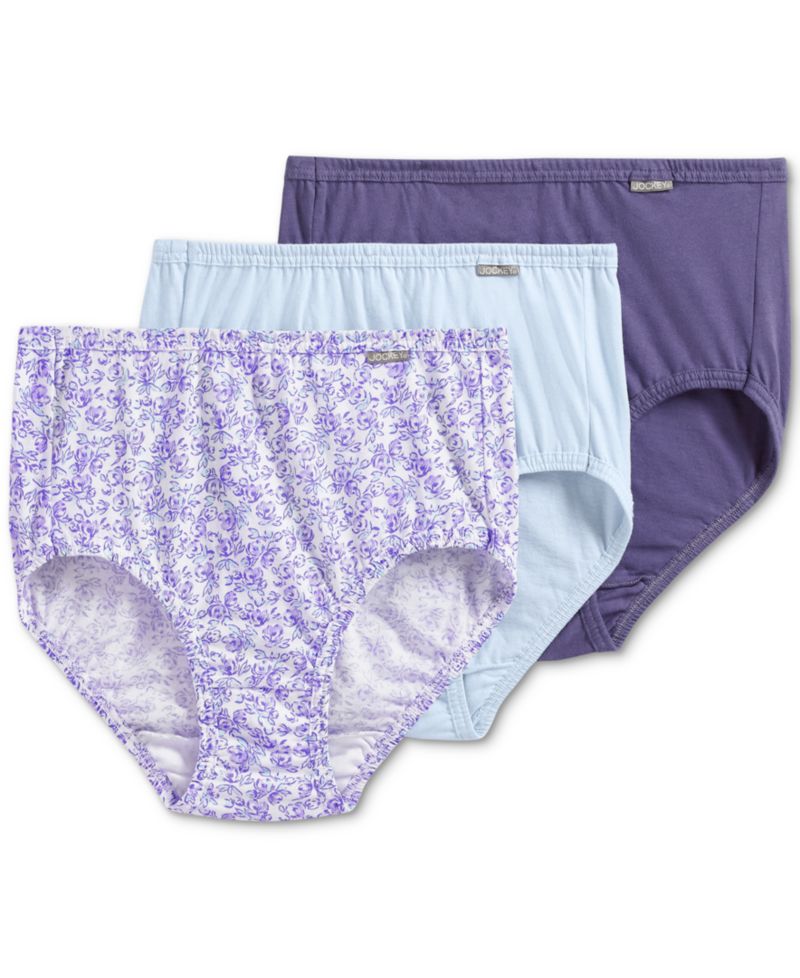 Women's Elance Brief 3 Pack Underwear 1484, 1486 Extended Sizes