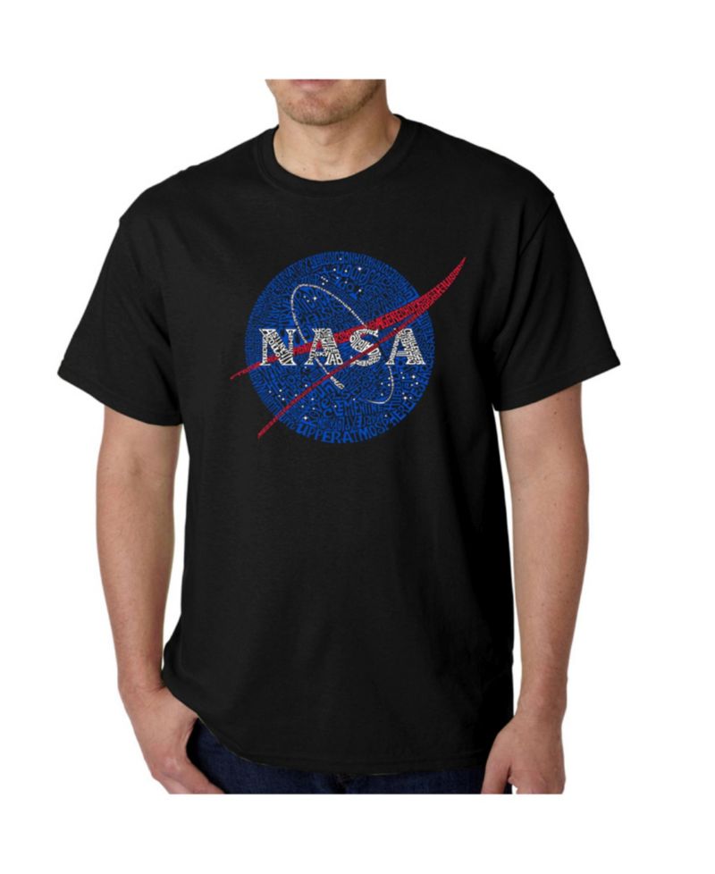 Mens Word Art T-Shirt - Nasa Meatball Logo