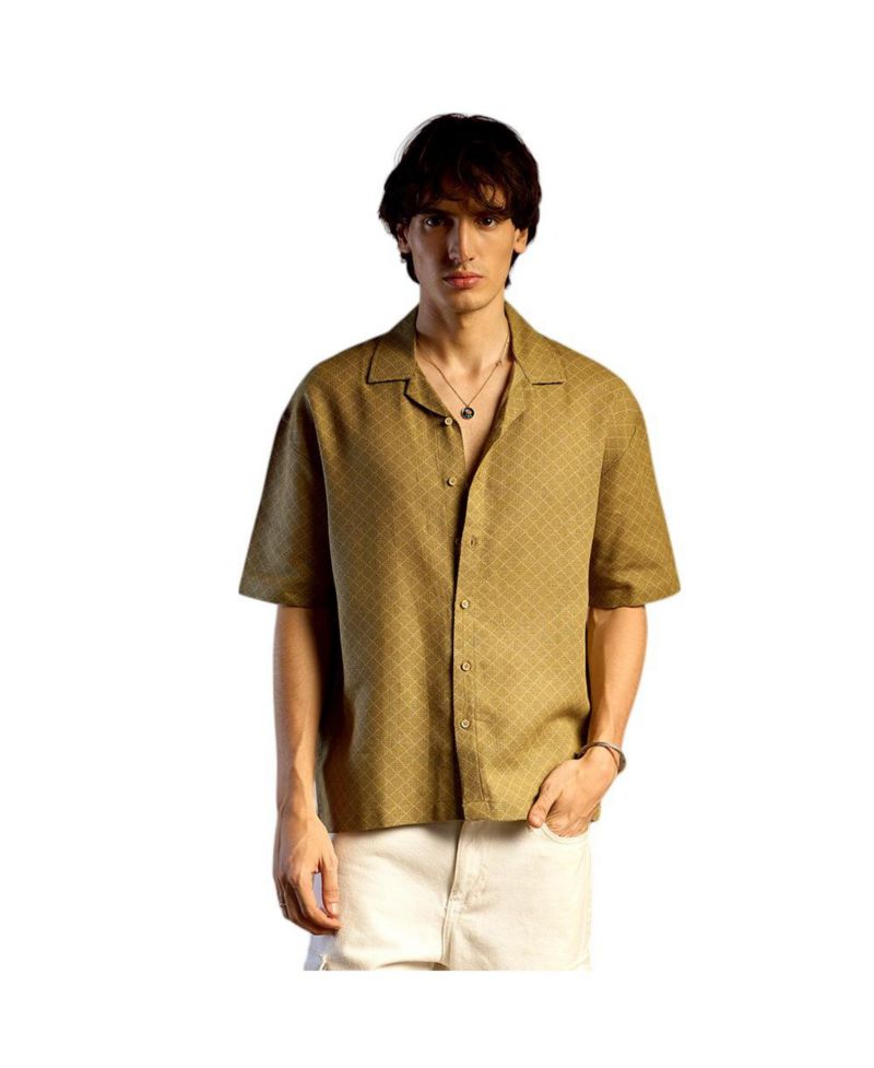 Men's Quad-Lined Oversized Shirt