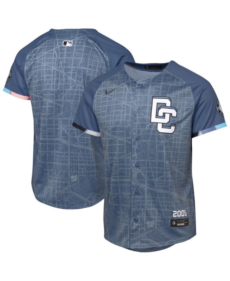 Big Boys and Girls Blue Washington Nationals 2025 City Connect Limited Jersey