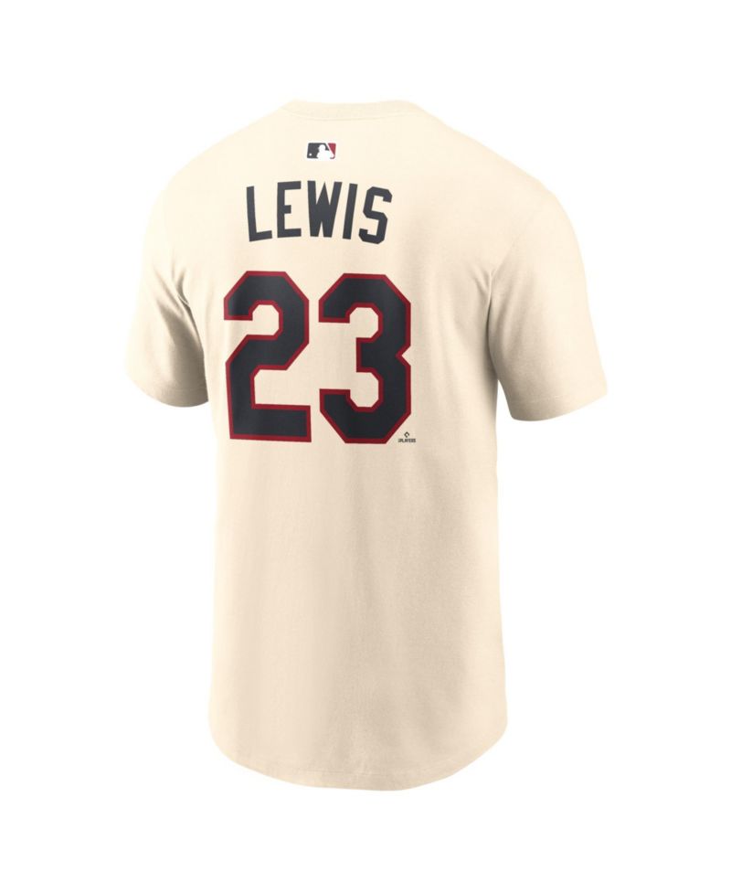 Men's Royce Lewis Cream Minnesota Twins 2026 Field of Dreams Name & Number T-Shirt