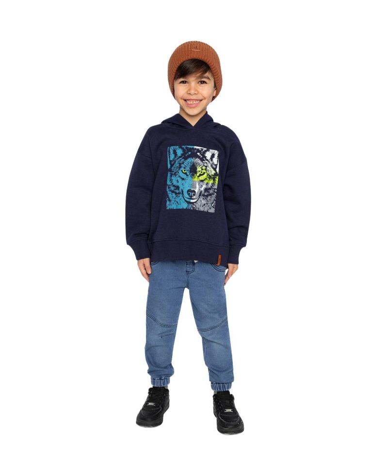 Little and Big Boy Fleece Hooded Sweatshirt