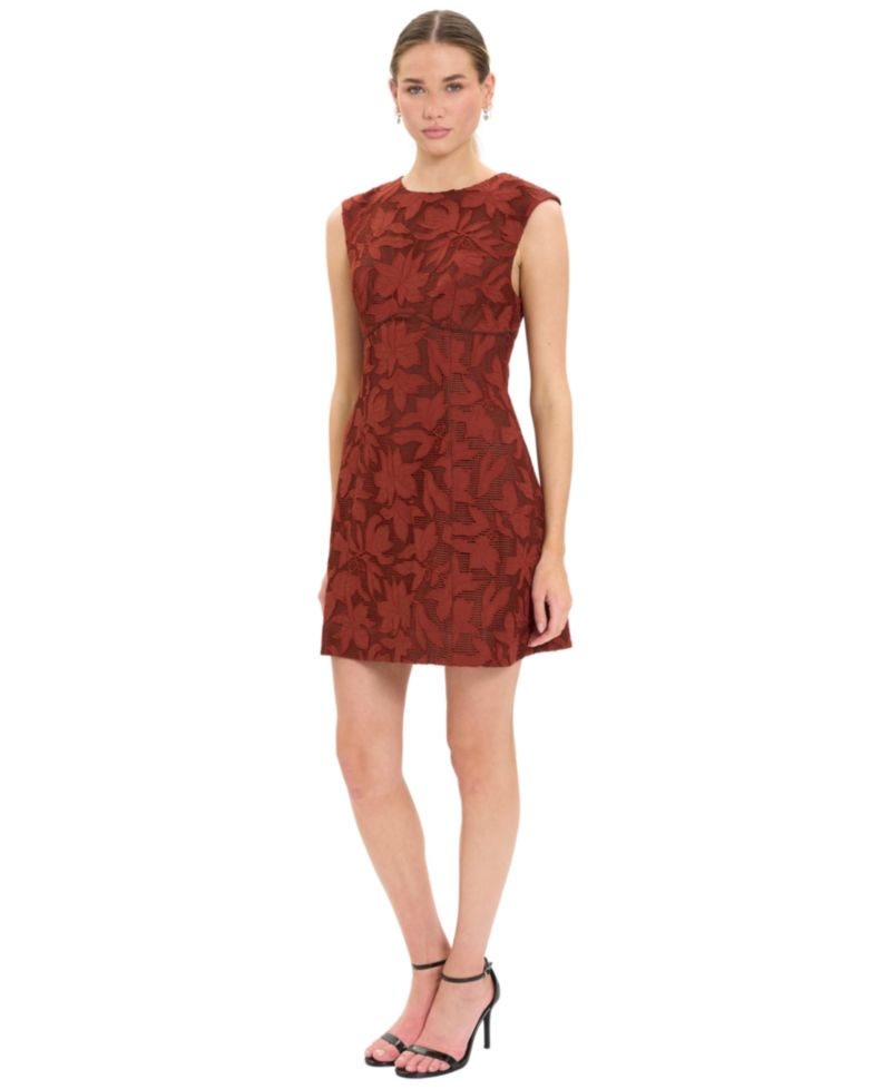 Women's Floral Sleeveless Fit & Flare Dress