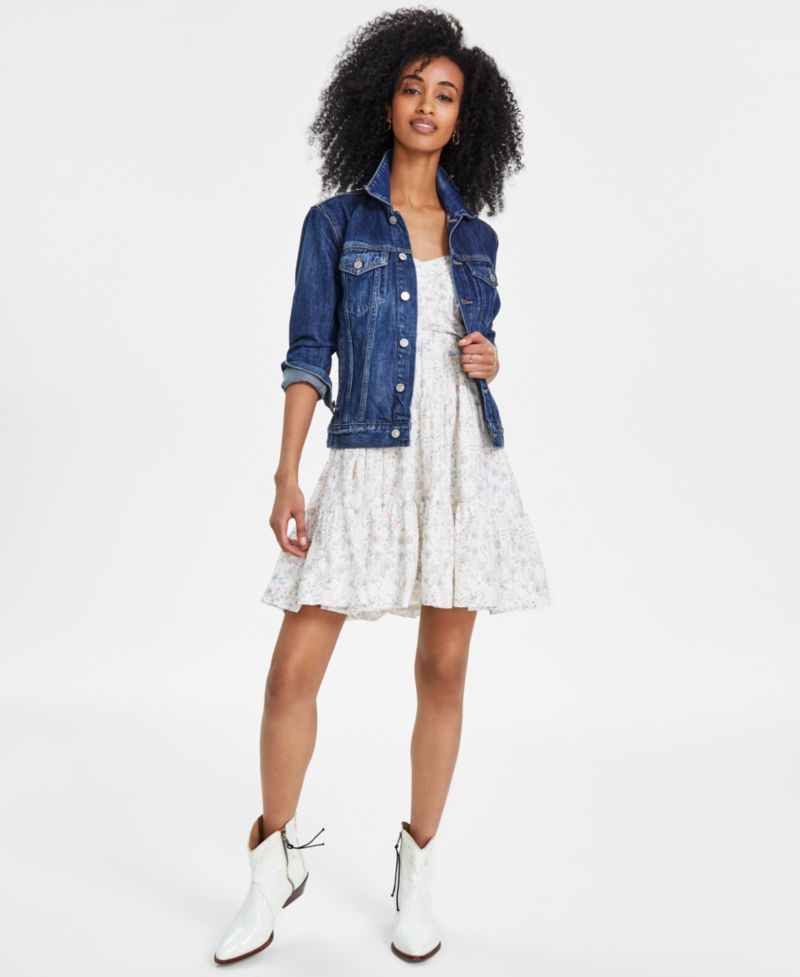 Women's Cotton Denim Trucker Jacket