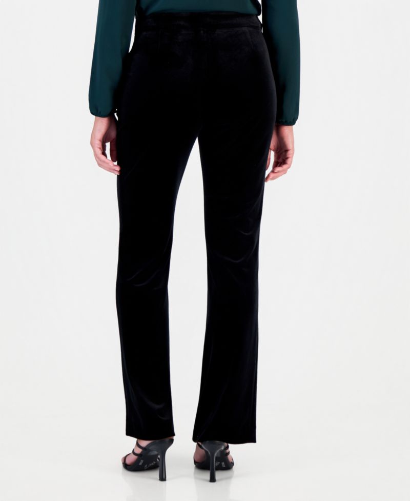 Women's Velvet Flare-Leg Pants