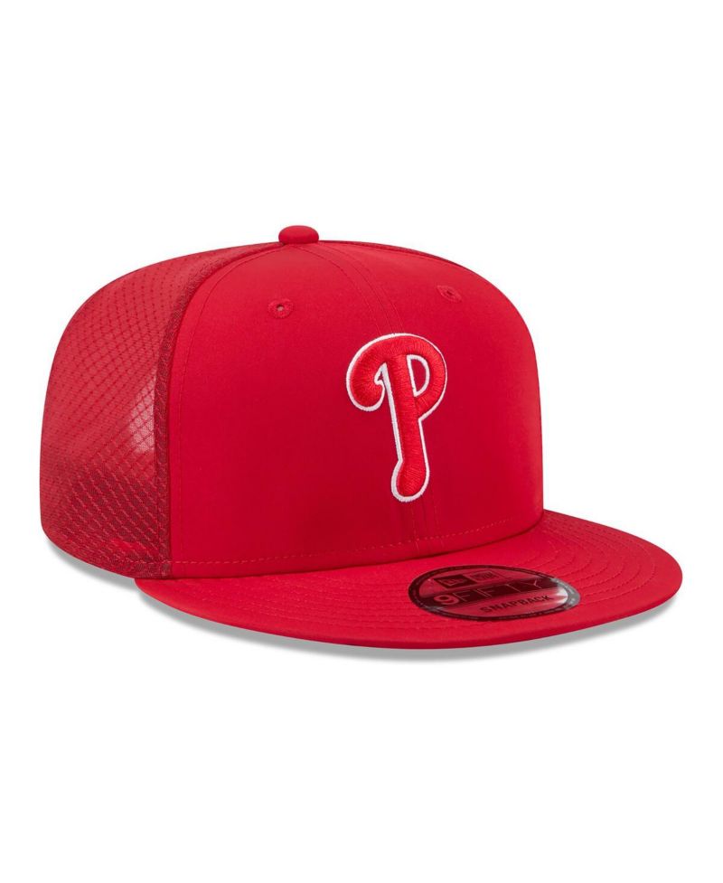 Men's Red Philadelphia Phillies 2026 Batting Practice 9FIFTY Snapback Hat