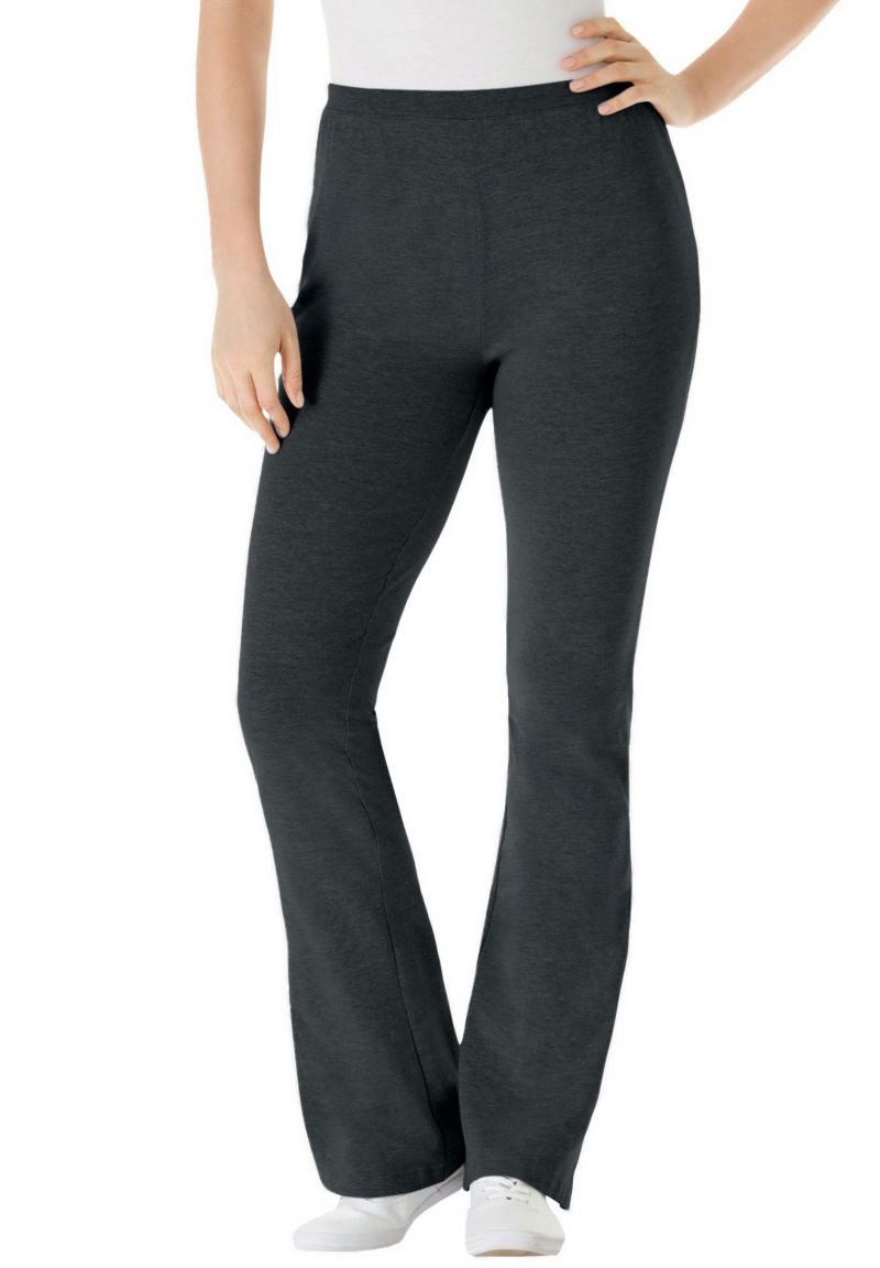 Women's Within Tall Stretch-Cotton Knit Pull-On Bootcut Leggings