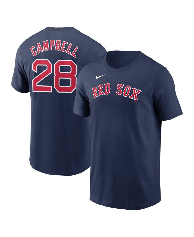 Men's Kristian Campbell Navy Boston Red Sox Fuse Name & Number T-Shirt