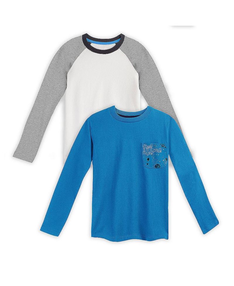2pk Fair Trade Organic Cotton Long Sleeve T-Shirts