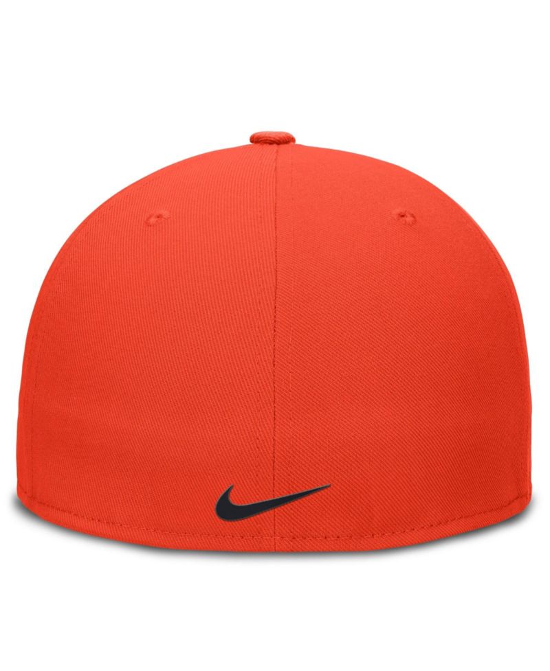 Men's Orange Detroit Tigers Wordmark Dri-FIT Round Bill True Fitted Hat