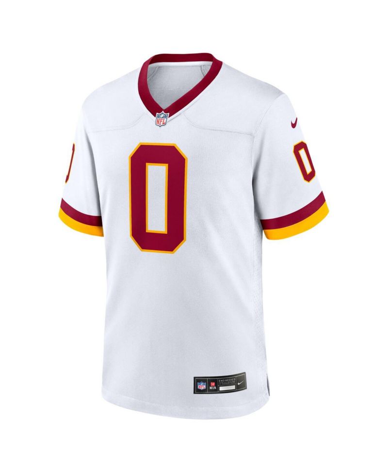 Men's Mike Sainristil White Washington Commanders Game Super Bowl Era Jersey