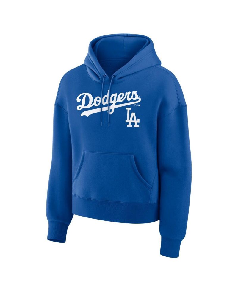 Women's Royal Los Angeles Dodgers Lockup Legacy Fleece Hoodie