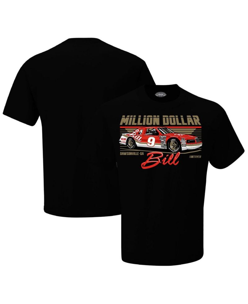 Men's Black Bill Elliott Million Dollar Bill T-Shirt