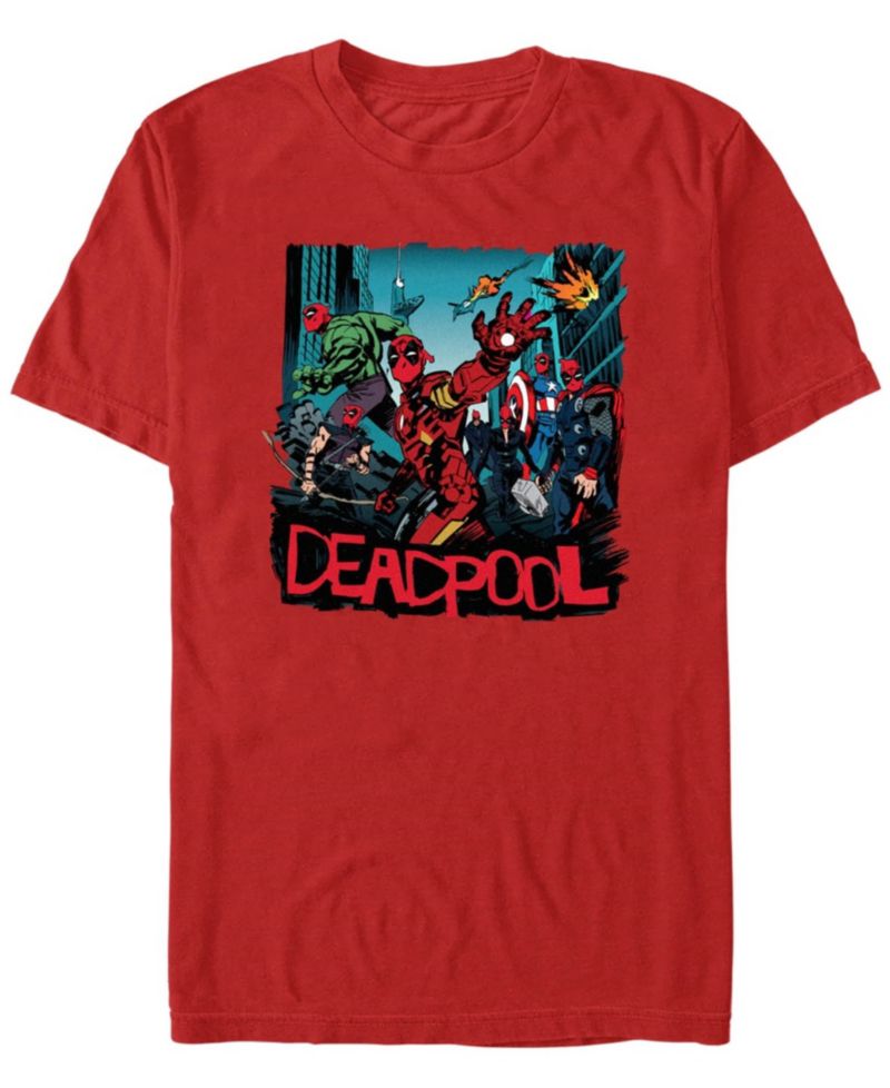 Men's Deadpoop Like Avengers Short Sleeve T-Shirt