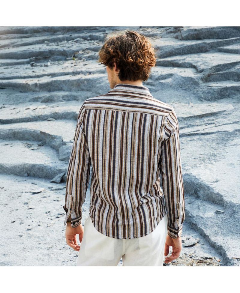 Men's Multitrack-Striped Shirt
