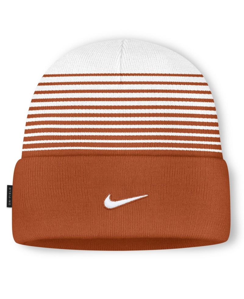 Men's and Women's Texas Orange/White Texas Longhorns On-Field Utility Knit Hat