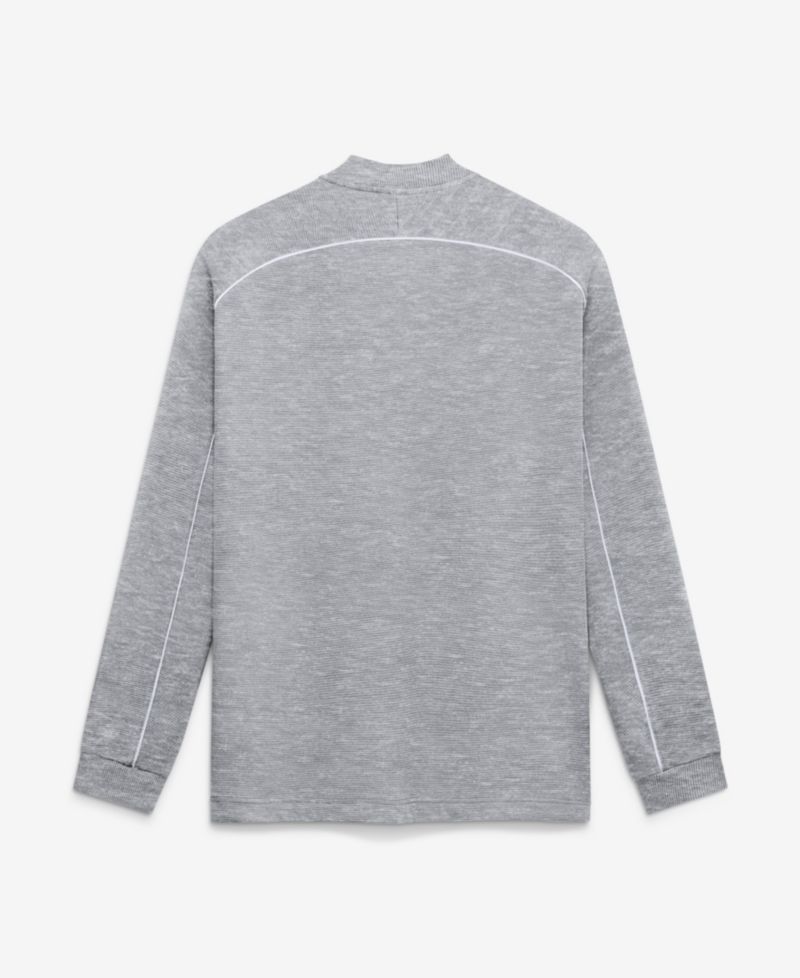 Men's Gray Georgia Bulldogs Par Raglan Tri-Blend Therma-FIT Half-Zip Pullover Sweatshirt