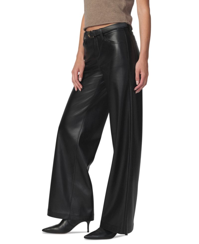 Women's Lou Lou Faux Leather Wide-Leg Pants