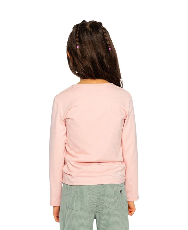 Little and Big Girl (6 -12)Long Sleeve Organic Cotton T-Shirt