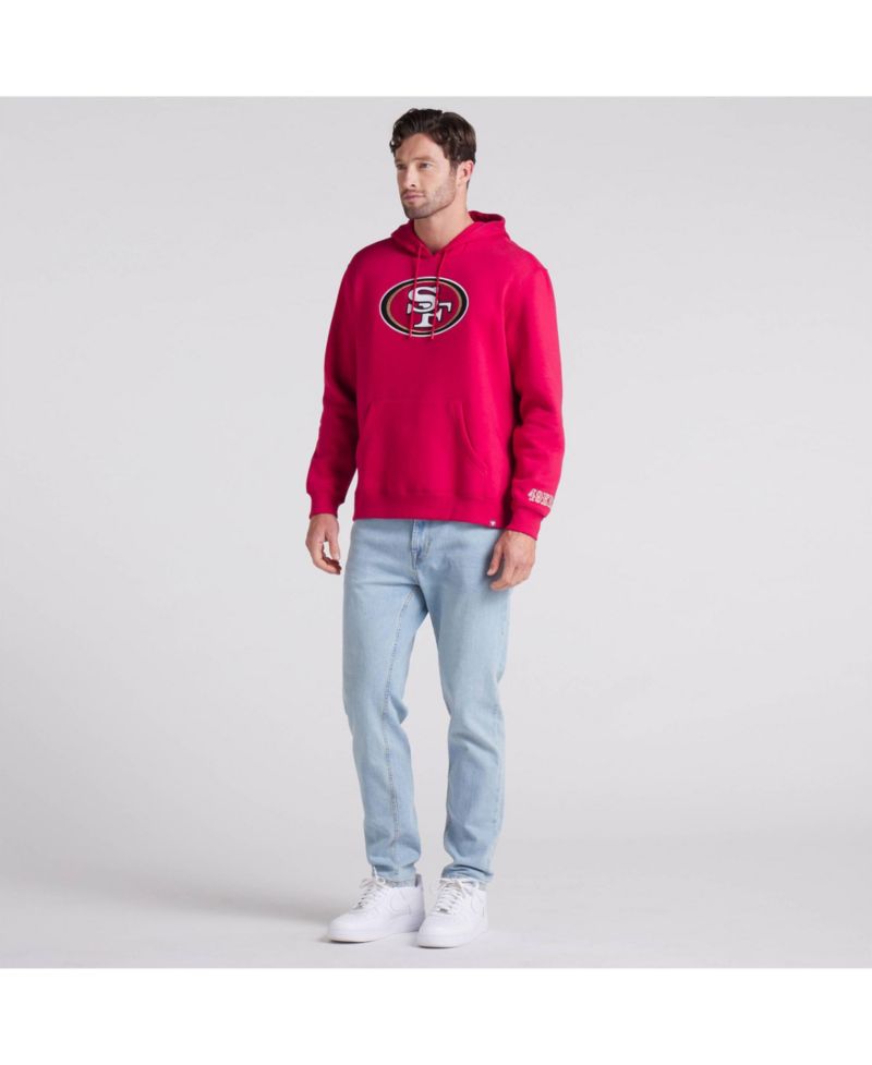 Men's Scarlet San Francisco 49ers Legacy Fleece Pullover Hoodie