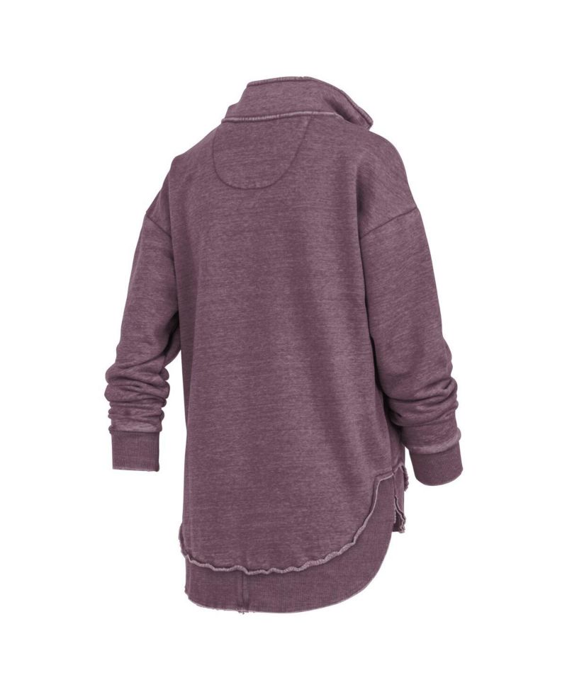 Women's Maroon Texas A&M Aggies Northfork Sojourn Poncho Quarter-Zip Sweatshirt