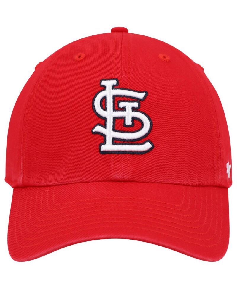 Men's Red St. Louis Cardinals Clean Up Adjustable Hat