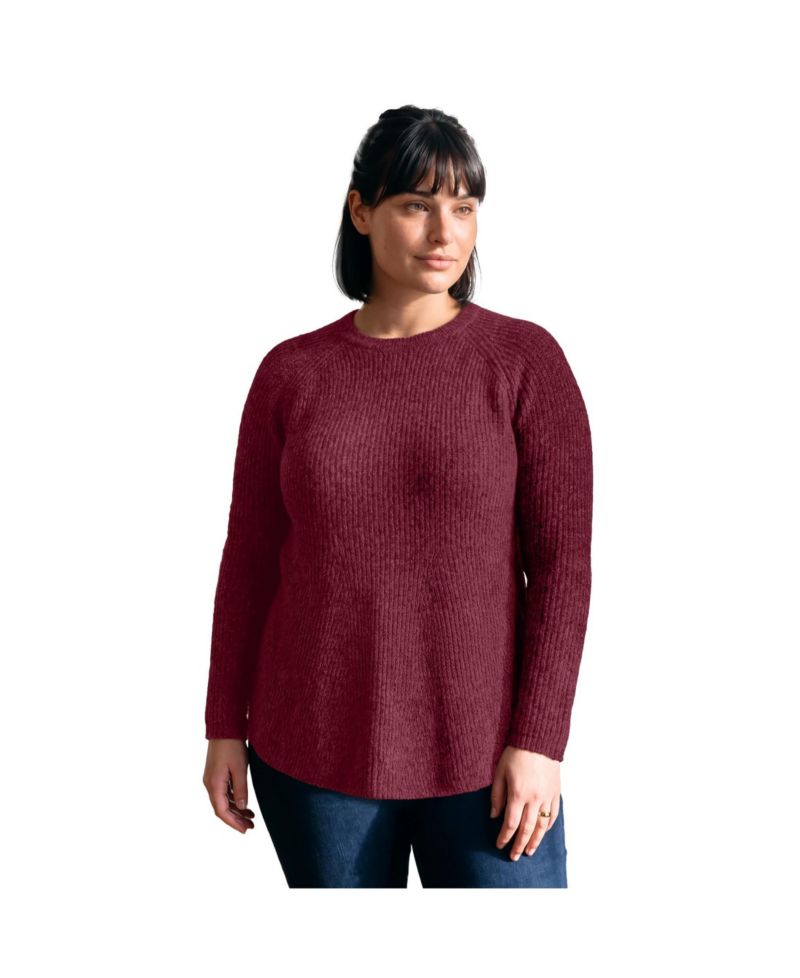 Women's Tia Curved Hem Tunic Sweater
