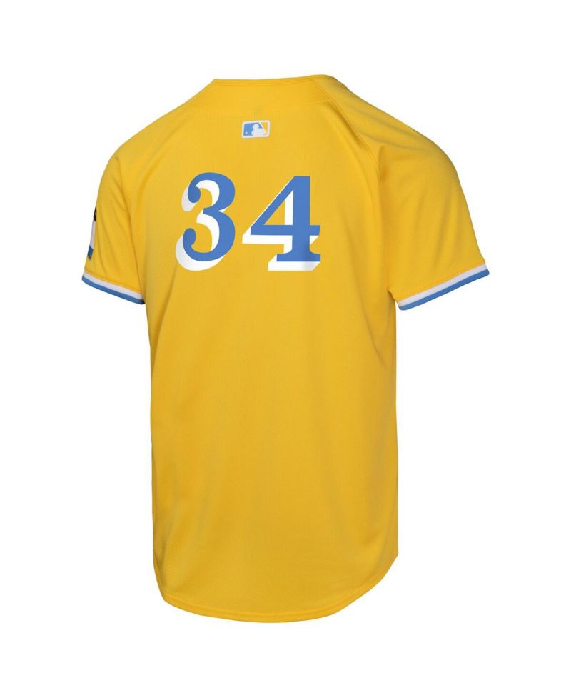 Big Boys and Girls David Ortiz Gold Boston Red Sox City Connect Limited Player Jersey