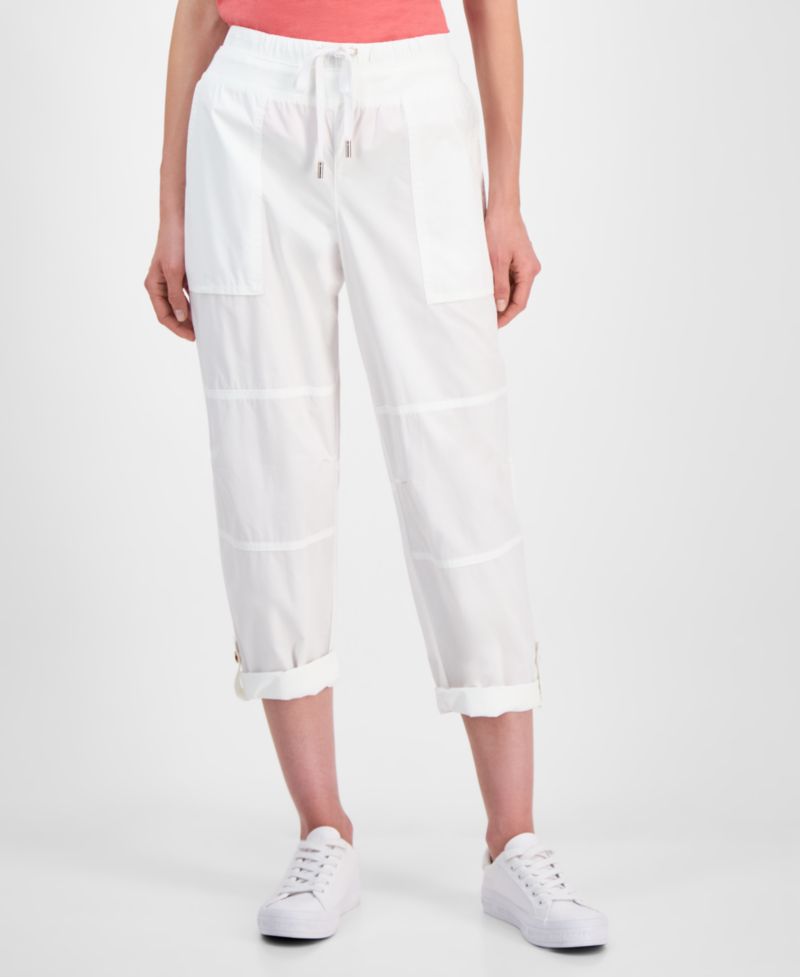 Jeans Women's Cotton Roll-Tab Utility Pants