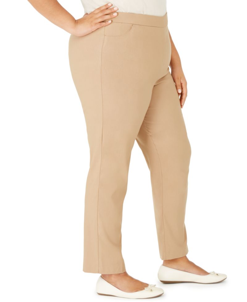 Plus Size Classic Allure Tummy Control Pull-On Average Length Pants